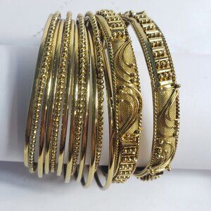Set of Golden Bangle bracelets NWT